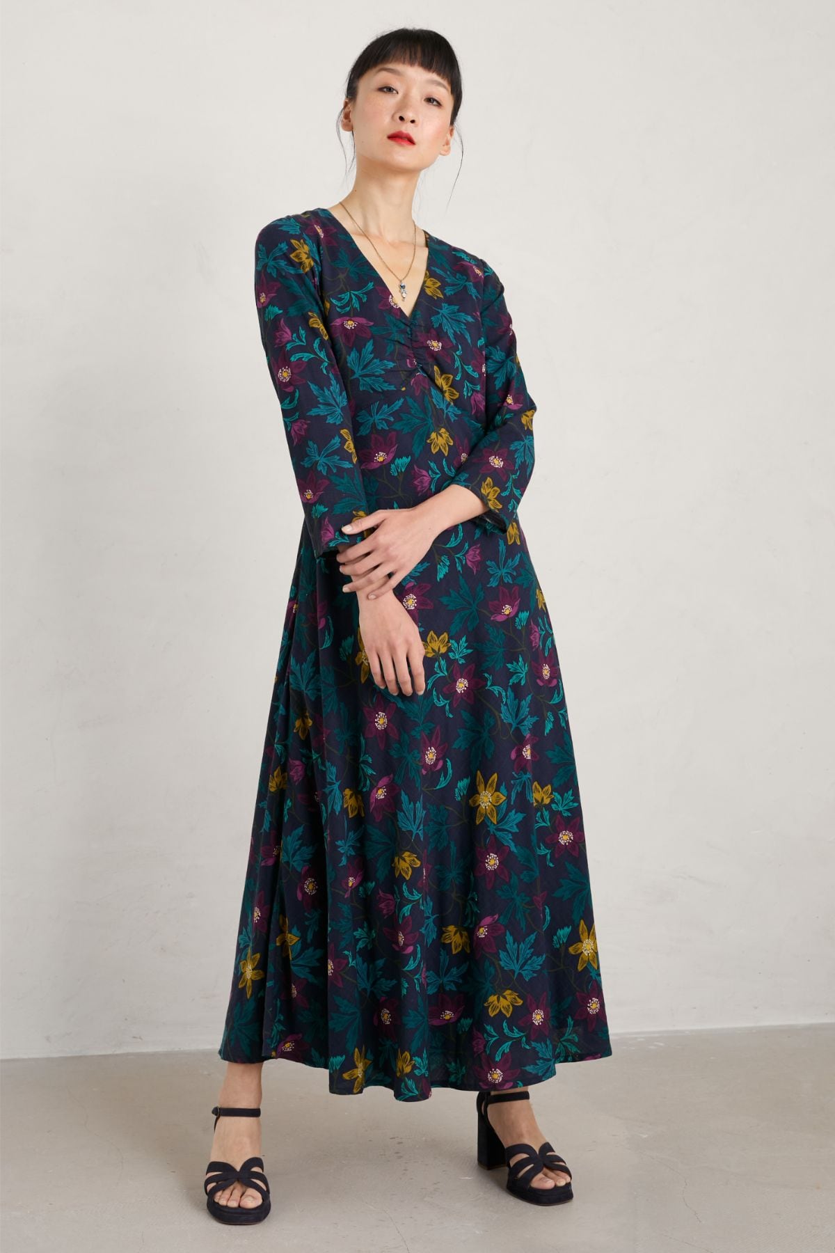Kleid Willow Blossom Floral Nachhaltige Bella Mode ⋆ Green ⋆