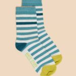 Socken Striped Blue