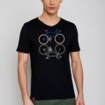 T-Shirt Bike Shape schwarz